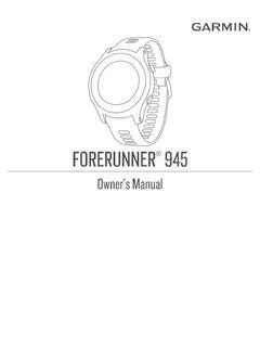 Forerunner 945 Owners Manual .